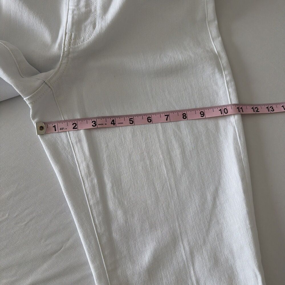 CAbi White Trouser Jeans Stretch Denim Flare Leg Womens Sz 6 Sty #5880 Versatile - Picture 12 of 15